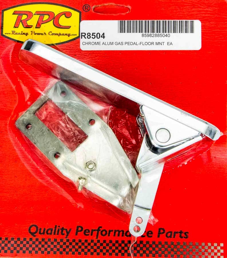 Floor Mount Gas Pedal Chrome - R8504