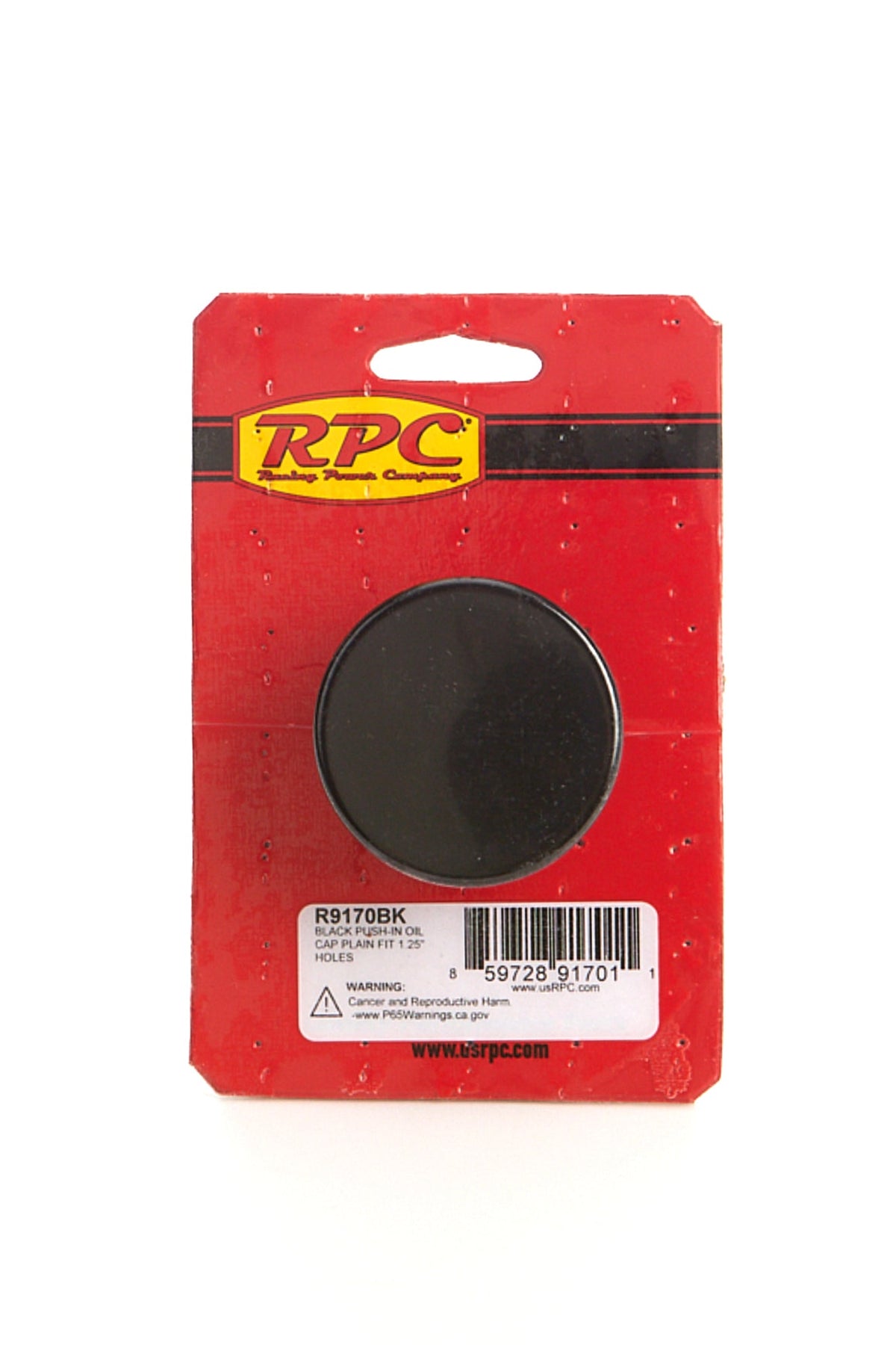 Oil Cap Push On Black - R9170BK