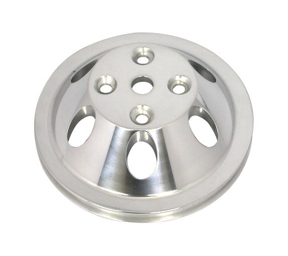 Pol Alum SBC Single Gro ove Pulley - R9482POL