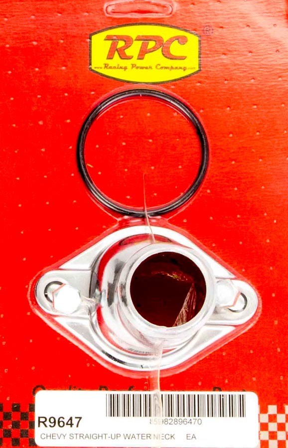 Chevy V8 Steel Str Up Water Neck Chrome - R9647