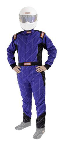 CHEVRON-1 SUIT SFI-1 BLU LRG