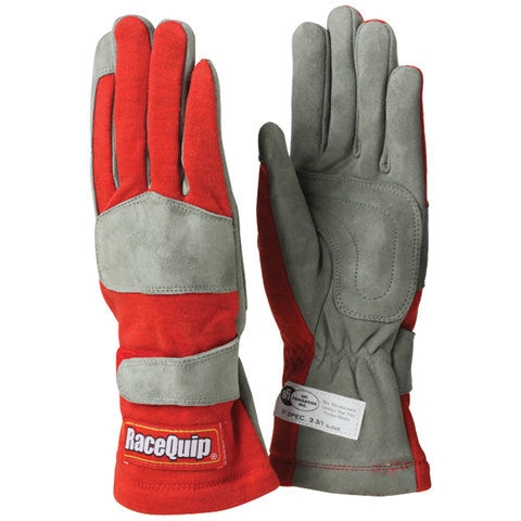 Gloves Single Layer Medium Red SFI - 351013RQP
