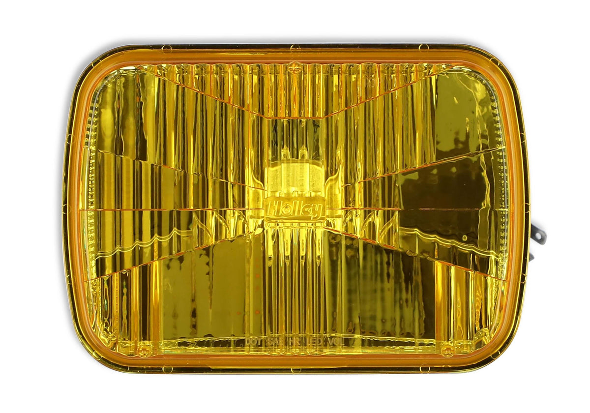 Headlight LED Sealed 5x7 Rectangle Yellow Each - LFRB110
