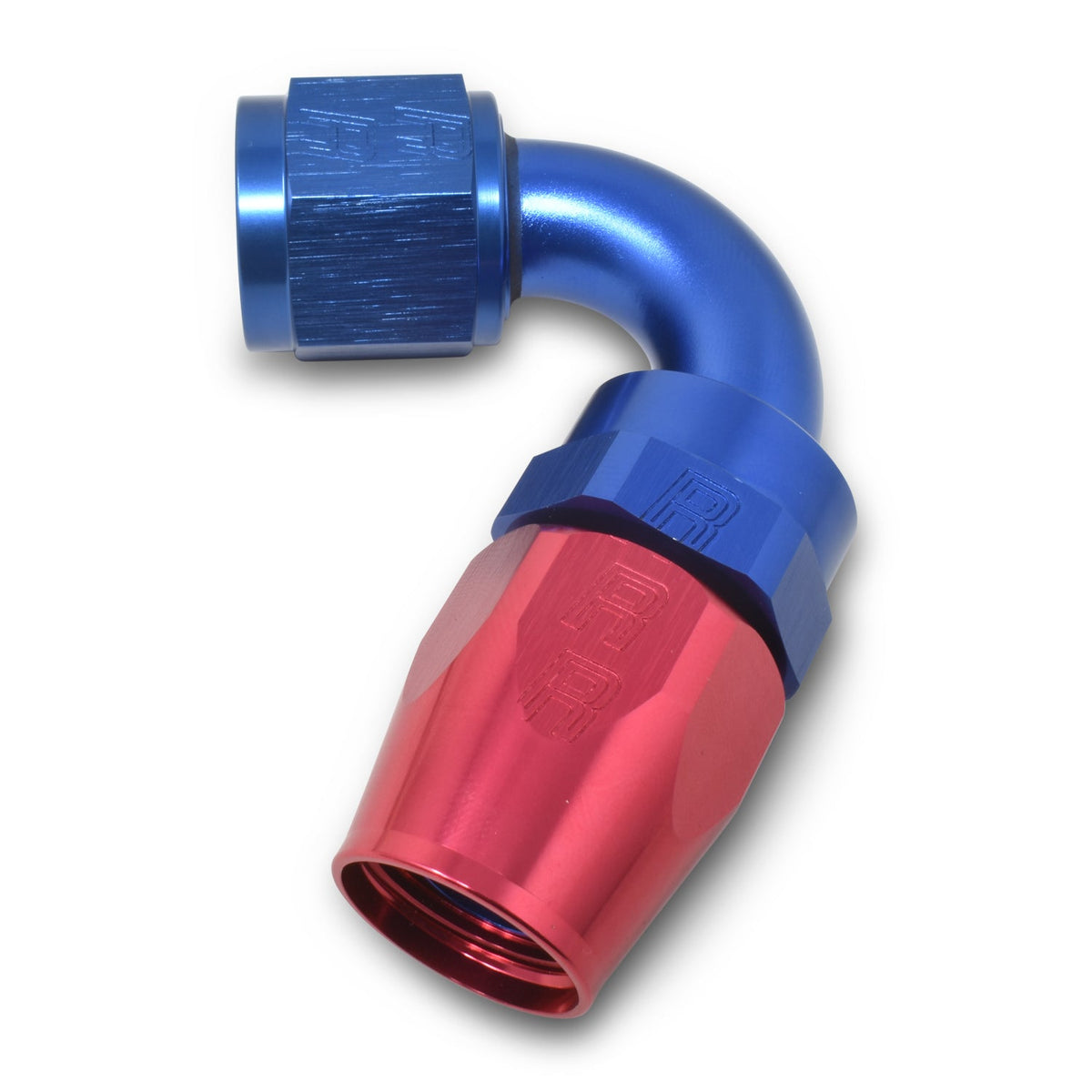 8AN 120Deg Hose End ProClassic Blue/Red - 613410