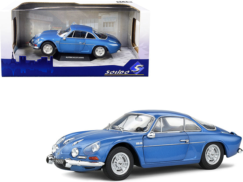 1969 Alpine A110 1600S Blue Alpine Metallic 1/18 Diecast Model Car by Solido free shipping USA