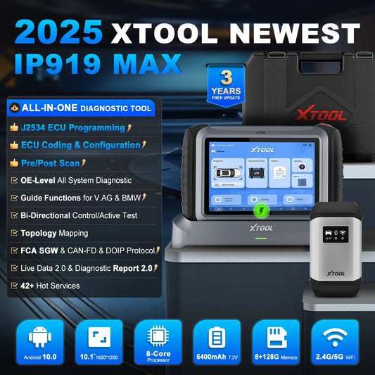 Rapid Vehicles XTOOL InPlus IP919 MAX Bluetooth Car Diagnostic Tools ECU Programming J2534...