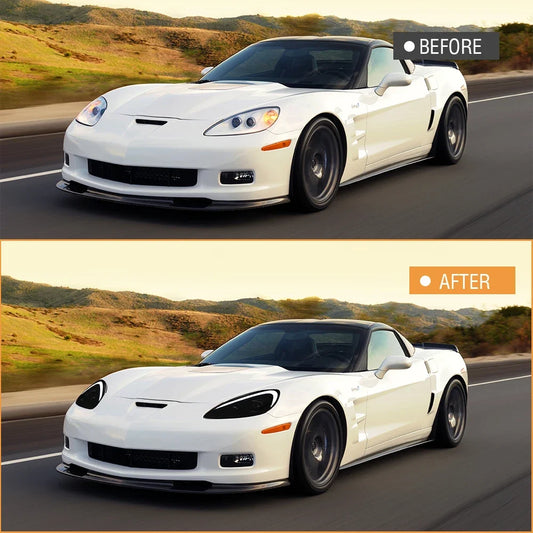 Rapid Vehicles TT-ABC Modified LED Headlight For Chevrolet Corvette C6 2005-2013 Head Lamp With...