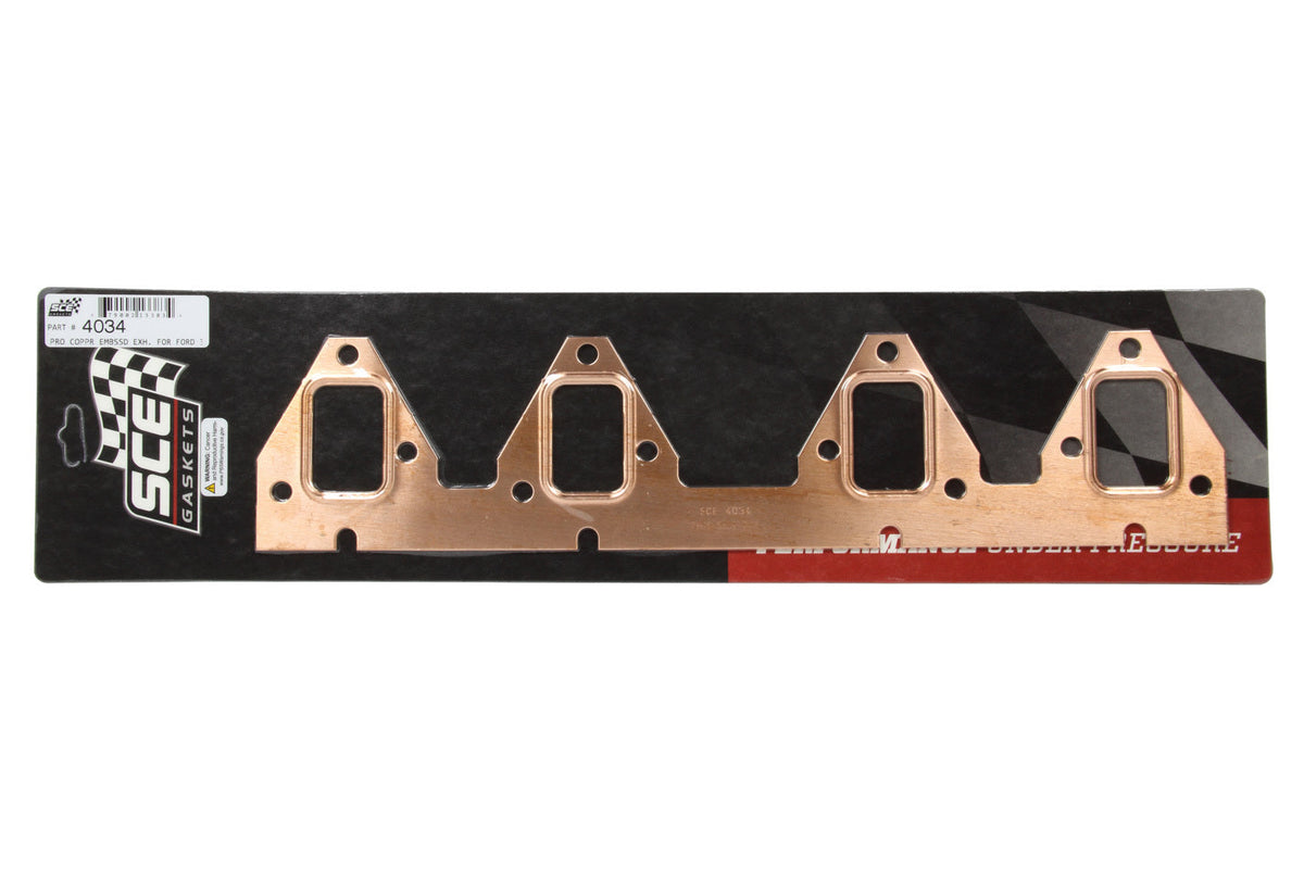 Ford FE Copper Exhaust Gasket Set - 4034