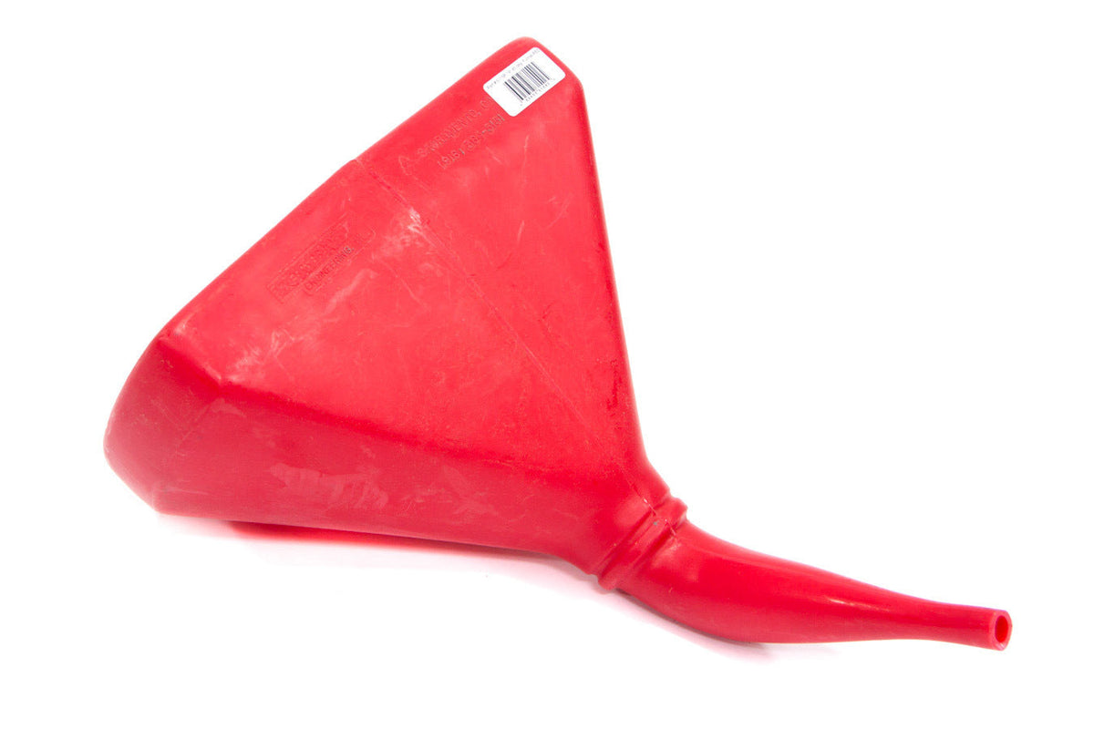 Funnel - 14in 45 Deg. D-Shape Red - 6115R