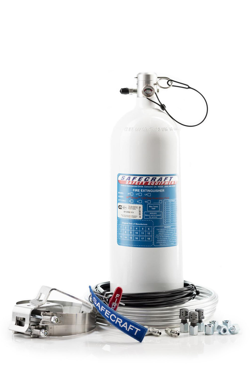 10 Lb Fire System Fluoro FS Pull Cable Drag Race - LT10JAB