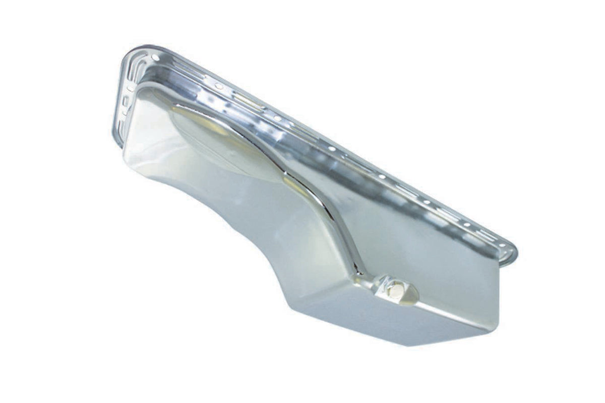 BBF 352-428 FE Steel Stock Oil Pan Chrome - 7450