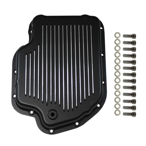Transmission Pan GM Tur bo 400 Finned with Gaske - 8593BK