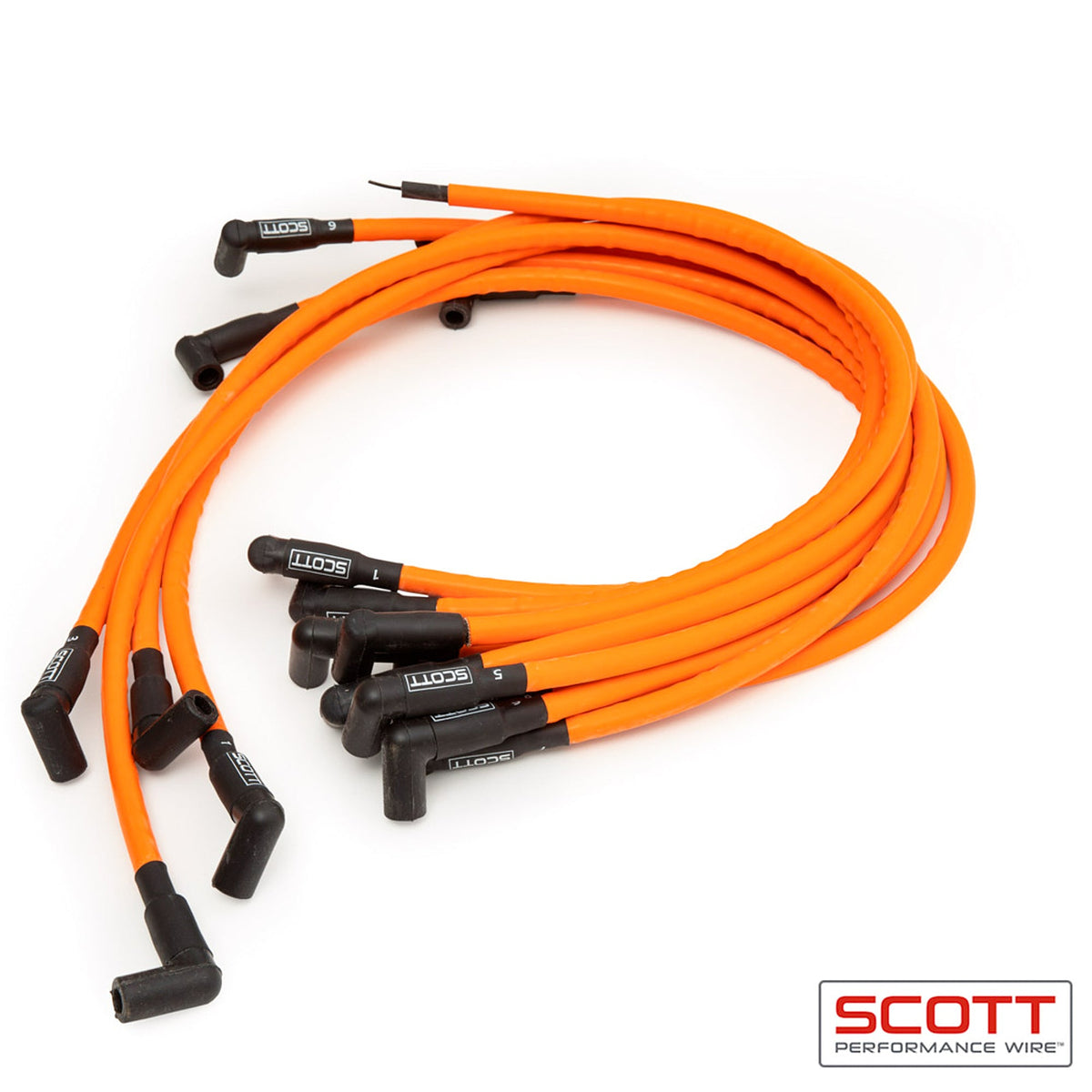 SBC Spark Plug Wire Set 90-Degree - Orange - CH4025