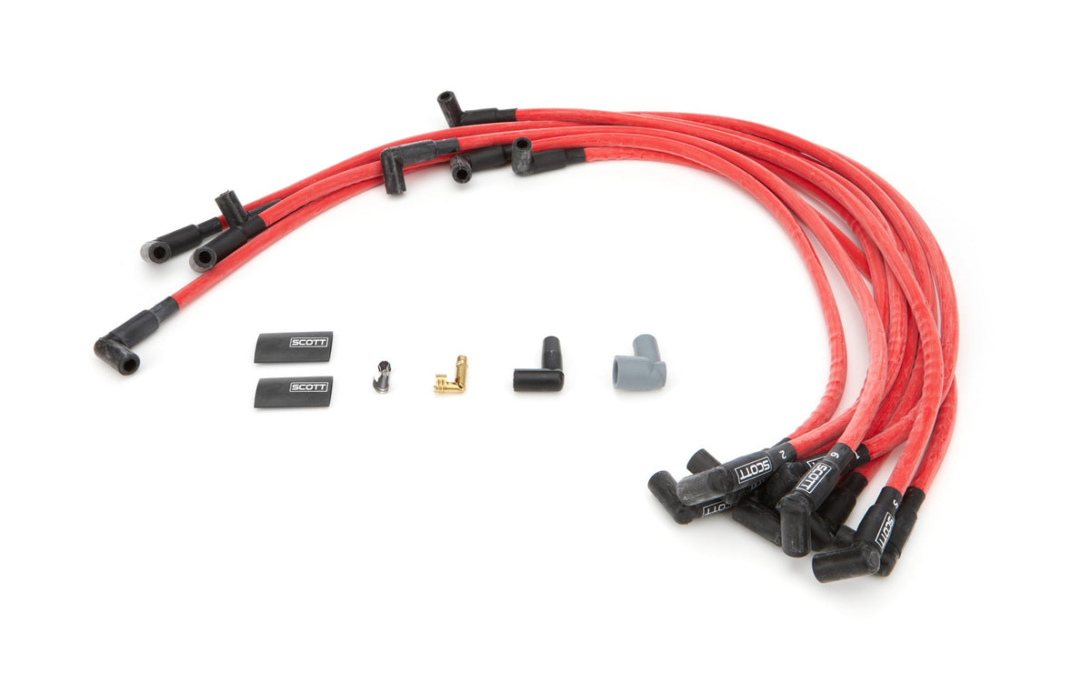SBC Spark Plug Wire Set 90-Degree - Red - CH4072