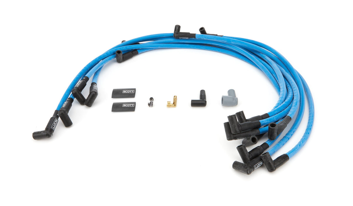 SBC Spark Plug Wire Set 90-Degree - Blue - CH4074