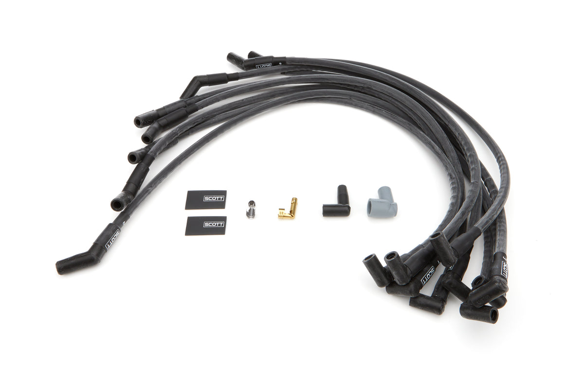 BBC Spark Plug Wire Set 90-Degree - Black - CH4151