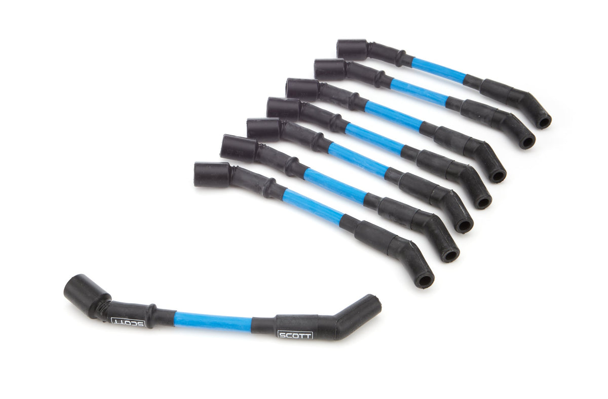 GM LS Spark Plug Wire Set 45-Degree - Blue - CHLSS4
