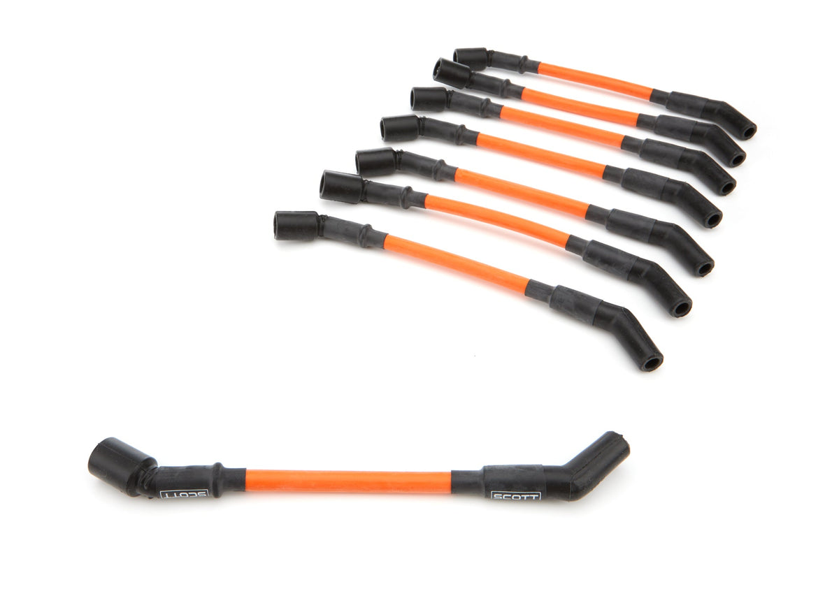GM LS Truck Spark Plug Wire Set 45-Deg - Orange - CHLST5