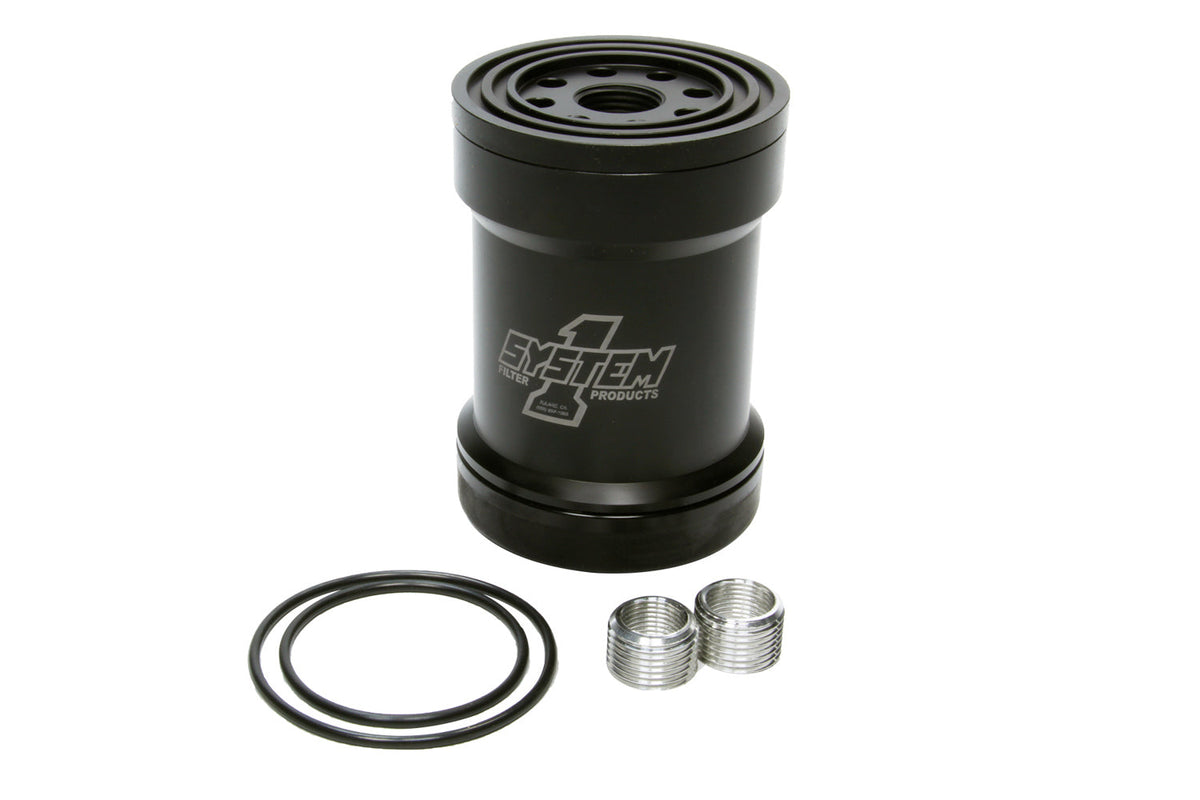Billet Oil Filter w/Blt Cap 45 Micron - Black - 209561B