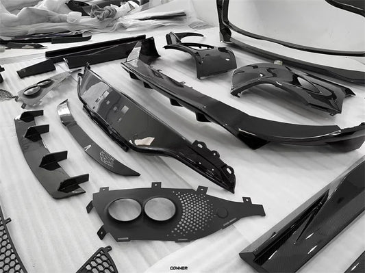 Rapid Vehicles Facelift Car Front Bumper Grilles Rear Bumpers Exhaust Pipes Side Skirts Carbon...