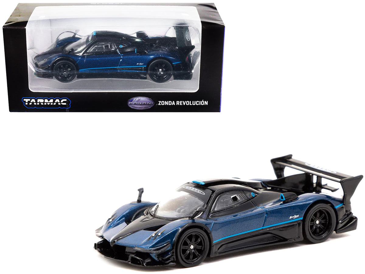 Rapid Vehicles Pagani Zonda Revolucion Blue Metallic and Black with Light Blue Stripes "Global64"...