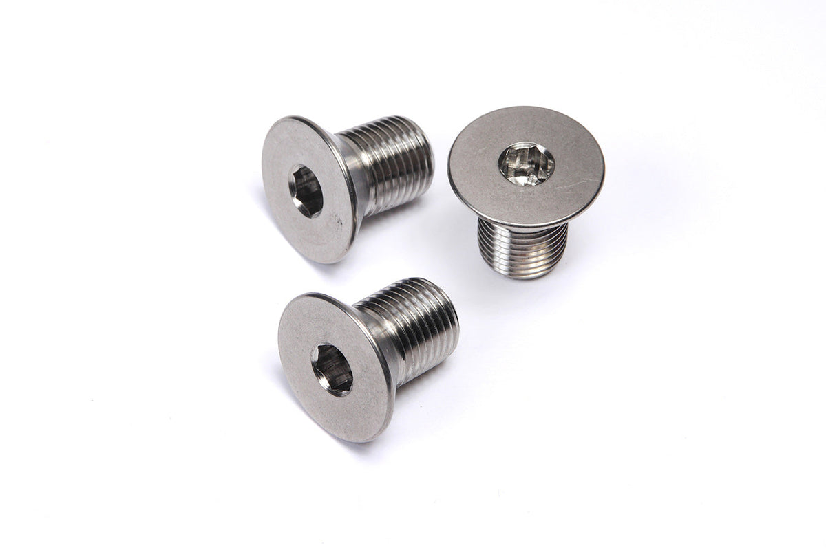 Front Rotor Bolts 3pcs Titanium 1/2inx20 1in - TIP1080