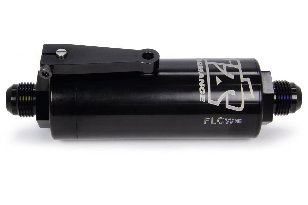 10 AN Fuel Filter With Shutoff Black 100 Micron - TIP5510