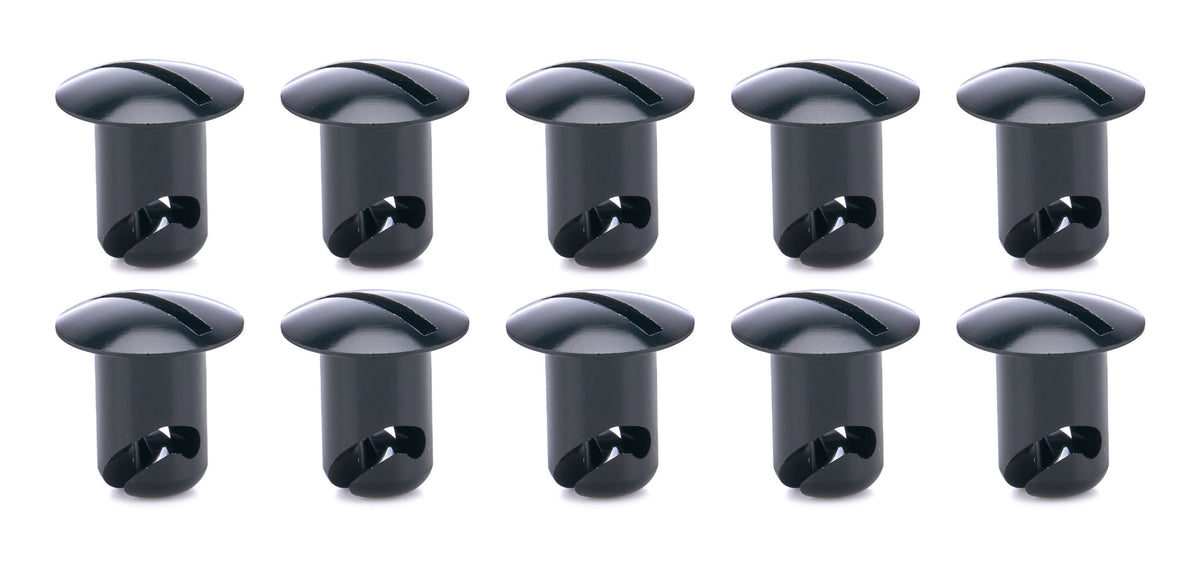 Oval Head Buttons .450 Long Black 10 Pack - TIP8132