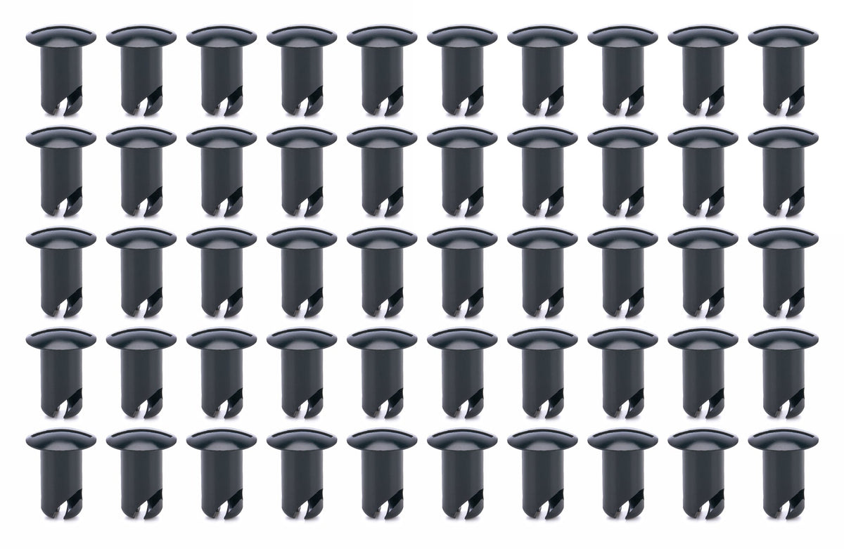 Oval Head Buttons .600 Long Black 50 Pack - TIP813450