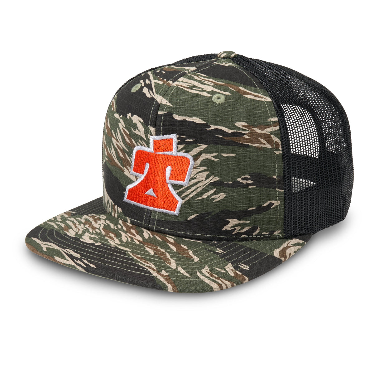 Hat Flat Brim Camo Snapback With Ti22 Logo - TIP9076