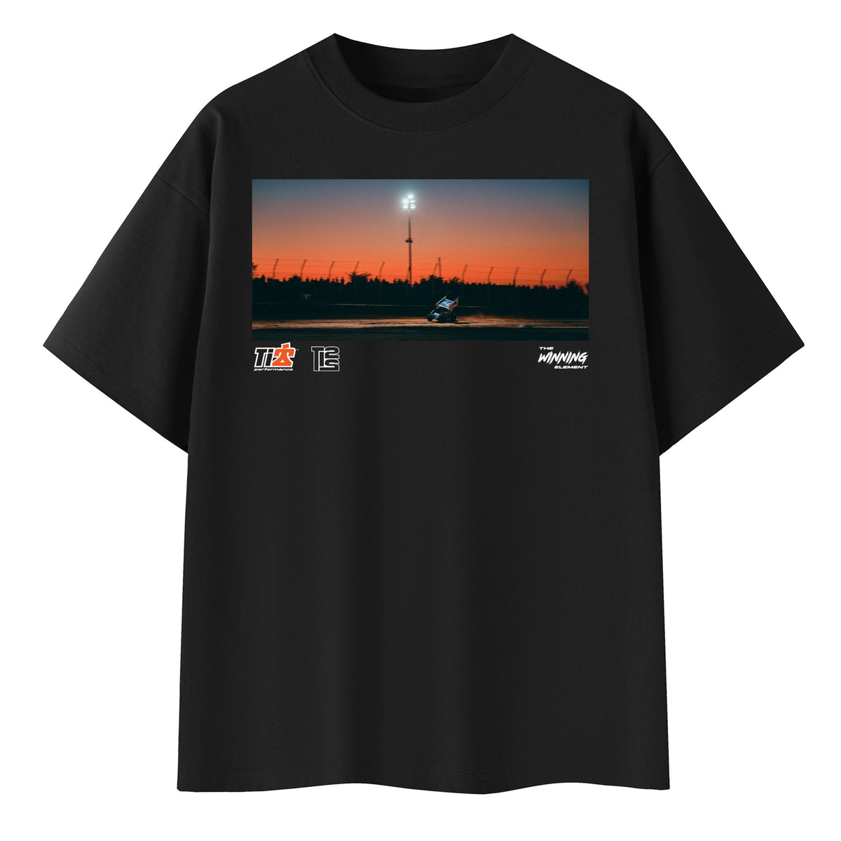 T-Shirt Sprint Car Front Black X-Large - TIP9147XL