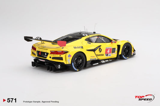 STM Diecast Topspeed Chevrolet Corvette C8 Z06 GT3.R #4 Corvette Racing by Pratt Miller...