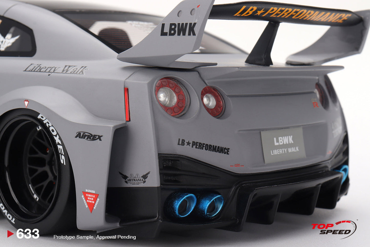 Topspeed Nissan LB-Silhouette WORKS GTR 35GT-RR Ver 1 Matte Grey 1:18