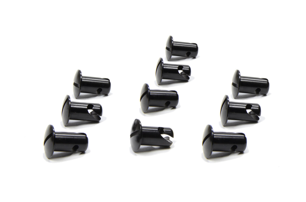 Oval Head Button Alum Black .550 Long 10 Pack - CH440210BLK