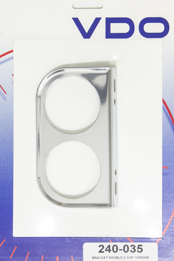Chrome Two Hole 2-1/16in Mount Bracket - 240035