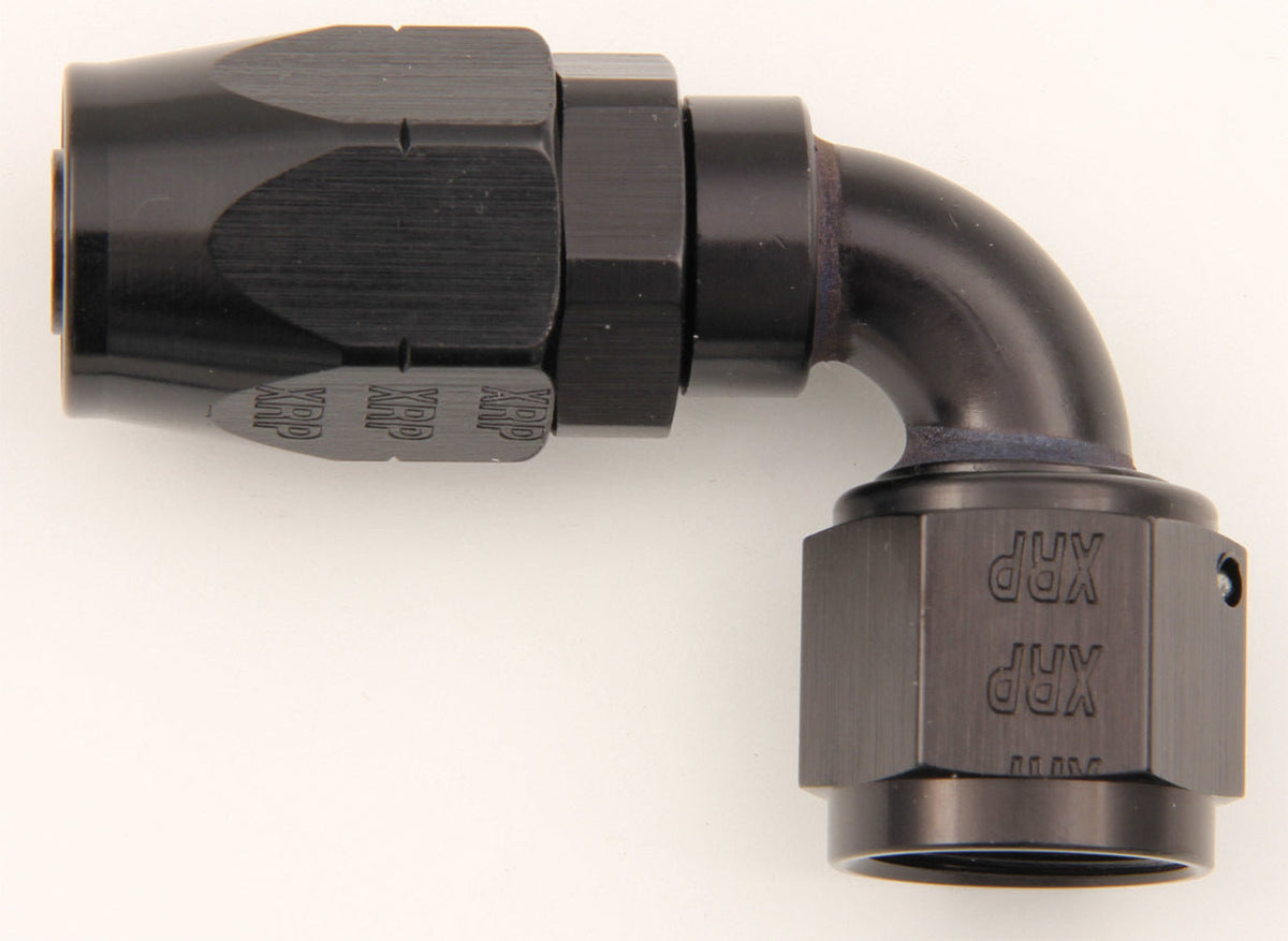 #10 90 Deg Dbl Swivel Hose End Black - 209010BB