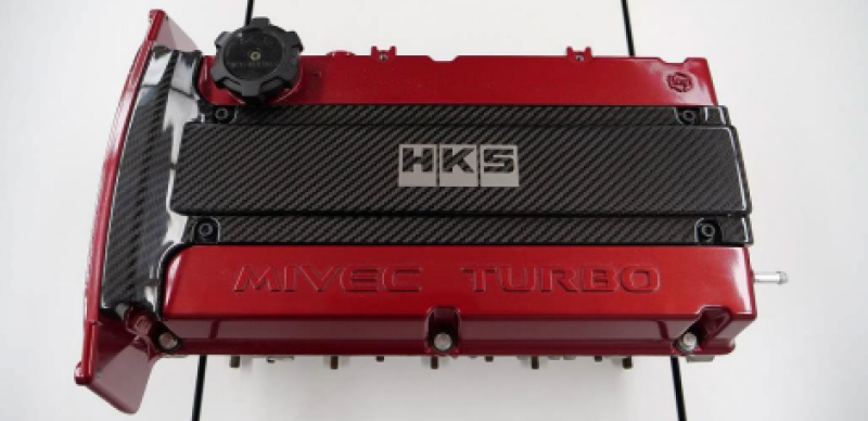 HKS CARBON PLUG COVER 4G63 (Lancer Evolution IV - IX) 45999-AM002