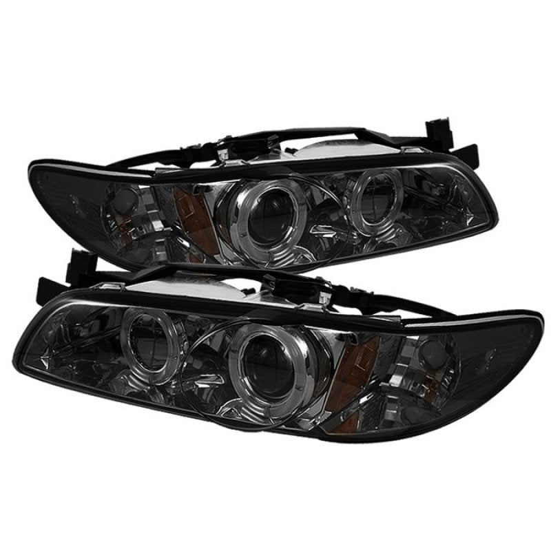 FR SPORT SPYDER Pontiac Grand Prix 97-03 1PC Projector Headlights LED Halo Smke Low H1...