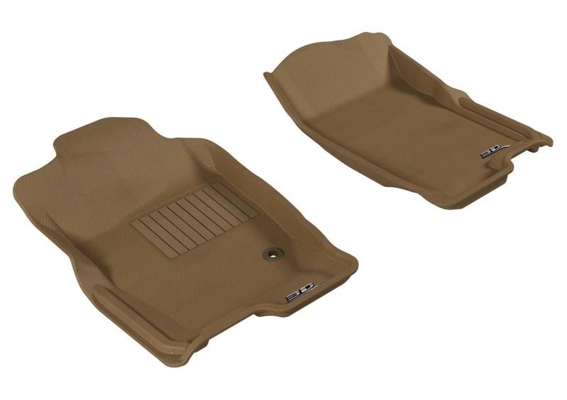 3D MAXpider 2006-2010 Ford Explorer Kagu 1st Row Floormat - Tan L1FR03511502