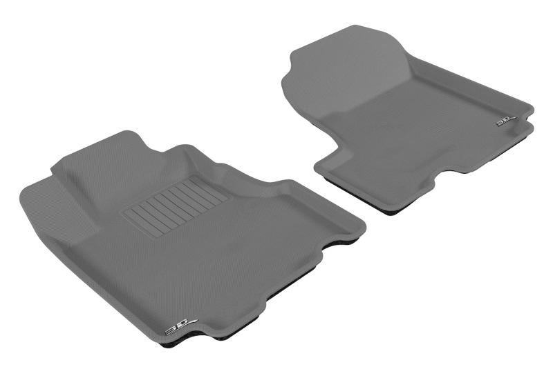 3D MAXpider 2007-2011 Honda CR-V Kagu 1st Row Floormat - Gray L1HD00611501