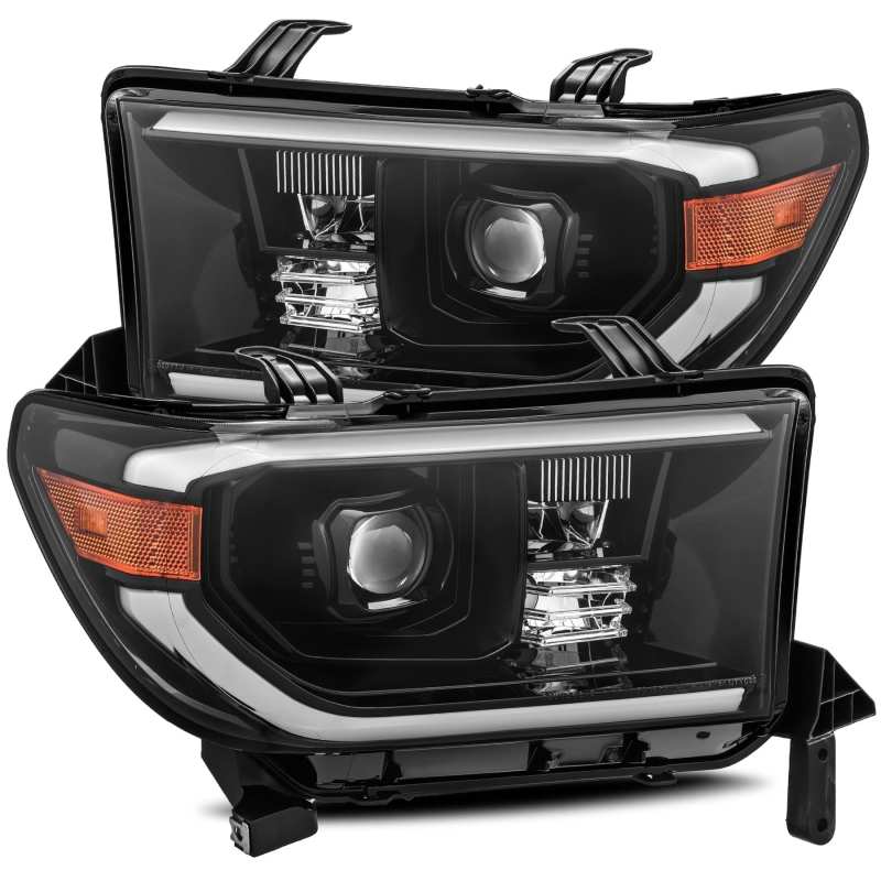 FR SPORT AlphaRex 07-13 Toyota Tundra (w/Lvl Adj) LUXX Proj Headlight Plnk Styl Midnght Blk...