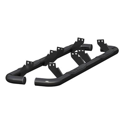 ARIES Automotive Step Bars, 3 in. Diameter, Steel, Black Powdercoated, Hummer, Pair - 204075