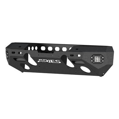 ARIES Automotive Bumpers, Fabricated, Aluminum, Black Powdercoated, Textured, Front, Center - 2082075