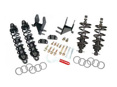 Aldan American Coilover Kit, Nighthawk Series, Front/Rear, Double Adjustable, Black Anodized, 550 - 7000185