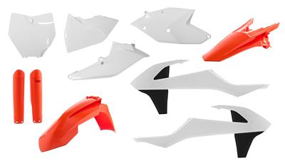 Acerbis Powersports Plastic Kits, Acerbis Full Plastic Kits, Plastic, Orange, Black, White, KTM - 2421064618