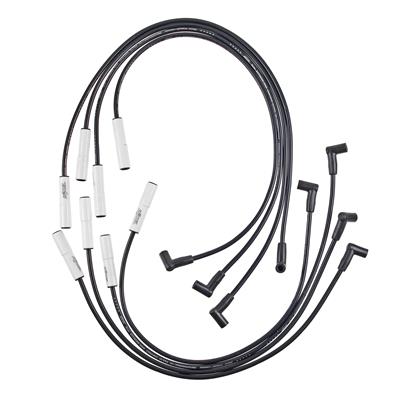 Accel Spark Plug Wires, Extreme 9000 Ceramic, Spiral Core, 8mm, Black, 180 Degree Boots, Chevy - 9013C