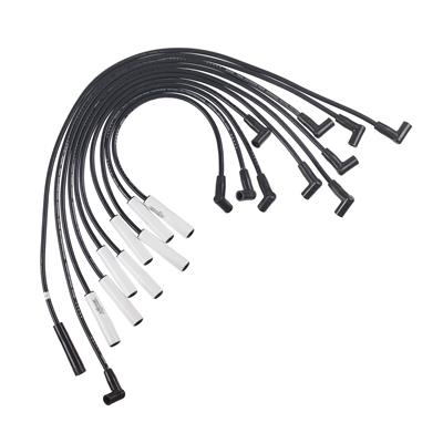 Accel Spark Plug Wires, Extreme 9000 Ceramic, Spiral Core, 8mm, Black, 180 Degree Boots, Dodge - 9023C