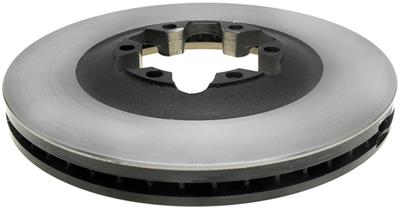 ACDelco Brake Rotors, Gold, Solid Surface, Iron, Black E-Coat, 11.70 in. O.D., Front, Chevrolet - 18A2637
