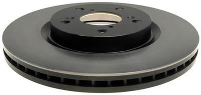ACDelco Brake Rotors, Gold, Solid Surface, Iron, Black E-Coat, 12.60 in. O.D., Front, for use on - 18A2687