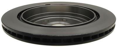 ACDelco Brake Rotors, Gold, Solid Surface, Iron, Black E-Coat, 12.40 in. O.D., Rear, Cadillac - 18A2725